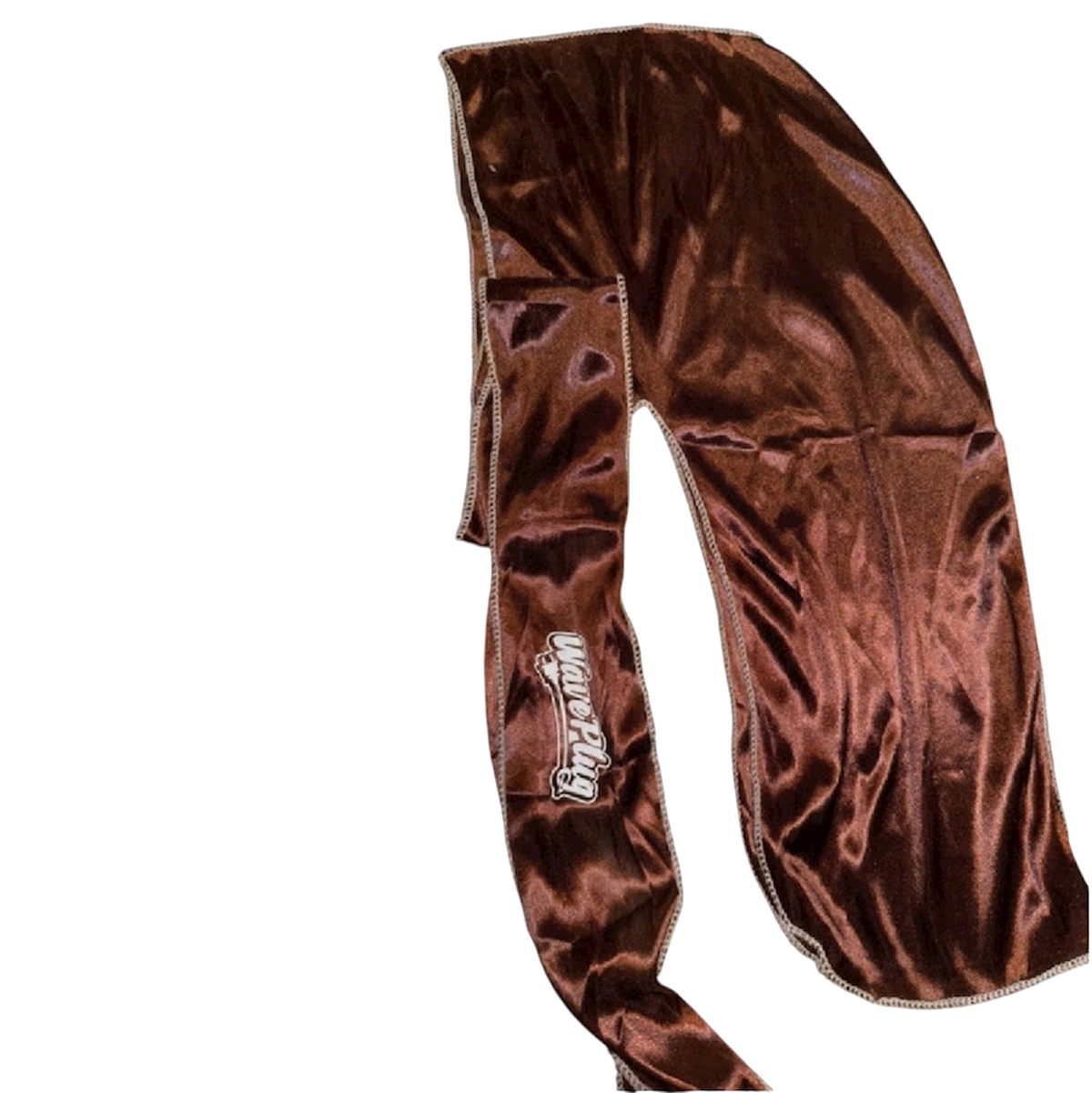 Coffee brown silk durag, transparent background copy for the creamy brown theme